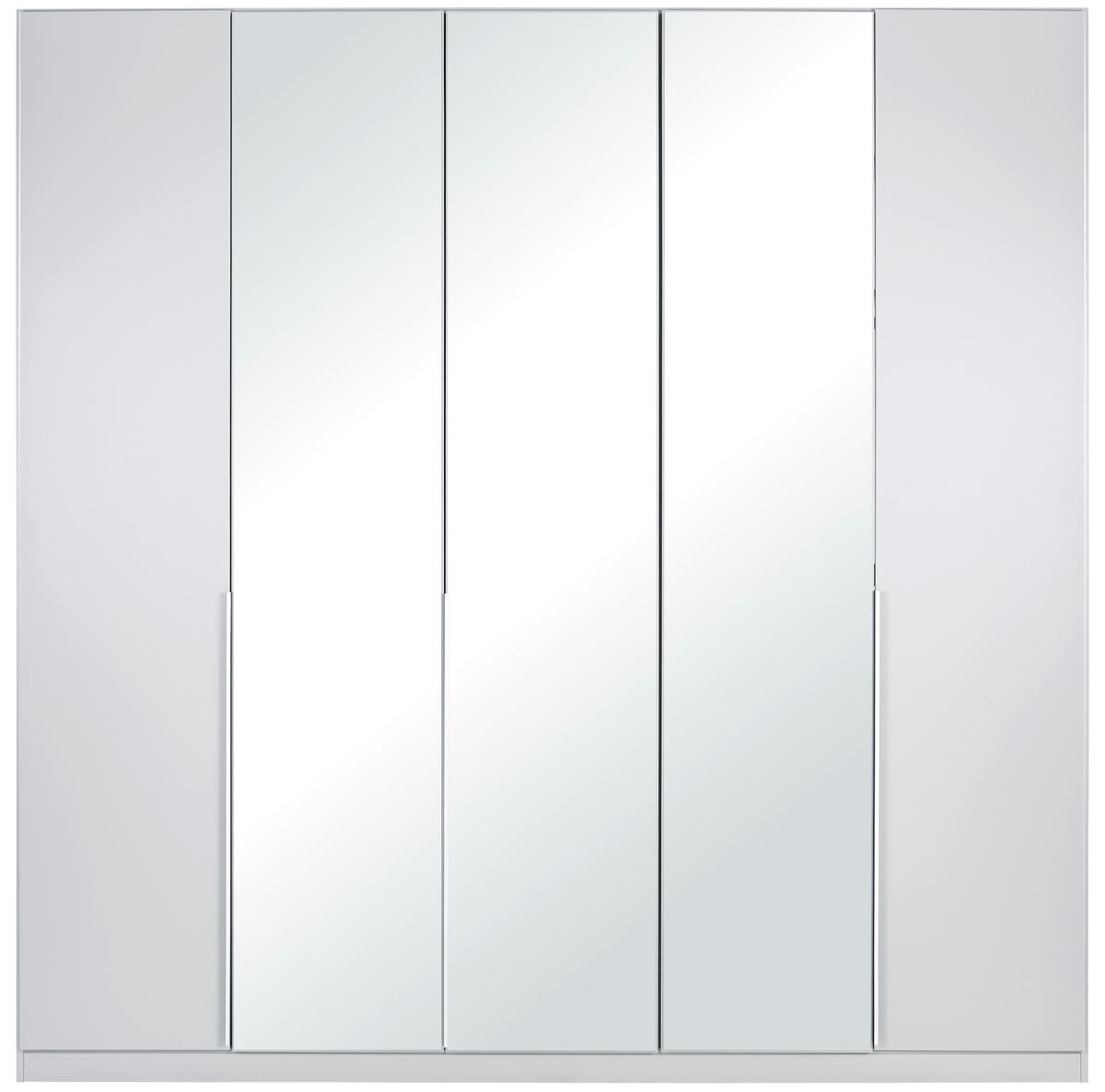 Dulap cu uși rotative ALABAMA - argintiu/gri deschis, Modern, material pe bază de lemn (226/229/54cm)
