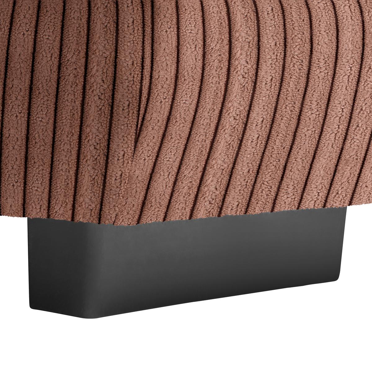 Wohnlandschaft Vivo Karamell - Karamell/Schwarz, MODERN, Kunststoff/Textil (317/63/179cm) - Based