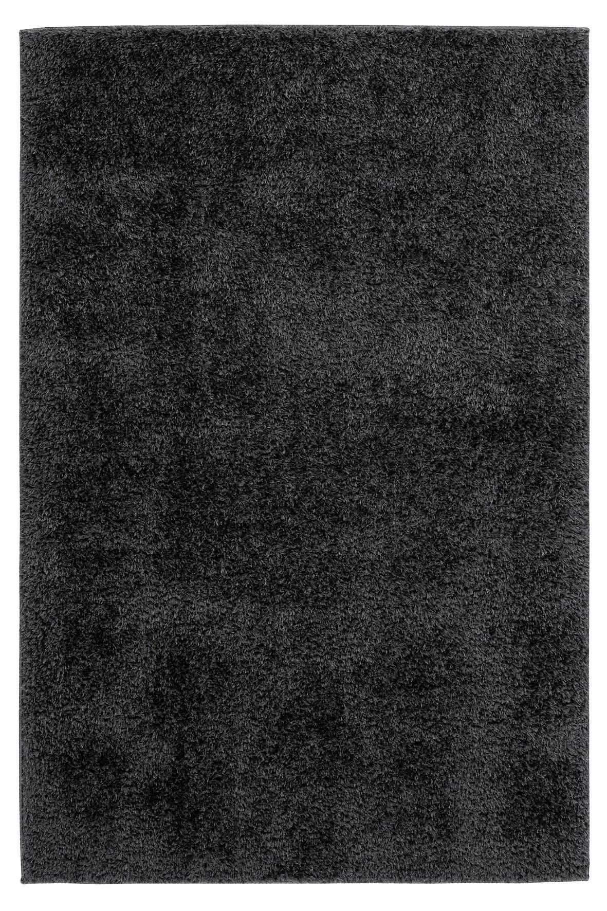 HOCHFLORTEPPICH MY EMILIA - Graphitfarben, Konventionell, Textil (60/110cm) - Novel