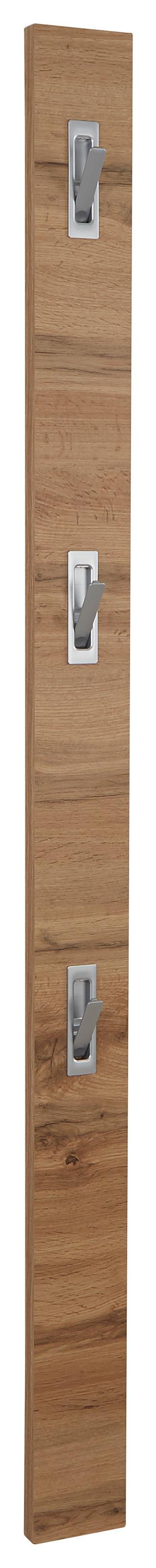 Cuier perete Enzo - culoare lemn stejar, Modern, material pe bază de lemn (12/175/2,8cm) - Modern Living