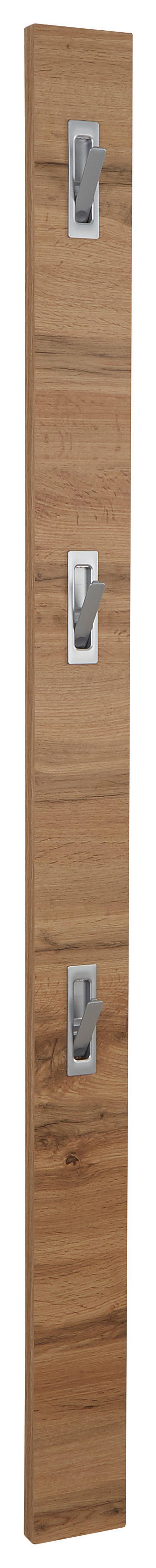 Cuier perete Enzo - culoare lemn stejar, Modern, material pe bază de lemn (12/175/2,8cm) - Modern Living