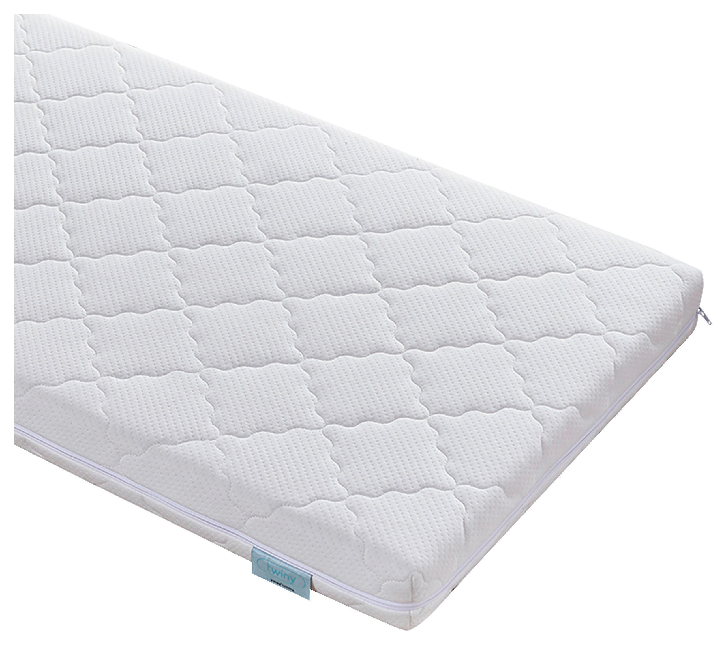 Babymatratze Twiny ca. 60x120 cm Weiß - Weiß, Basics, Textil (60/120cm) - Yatas