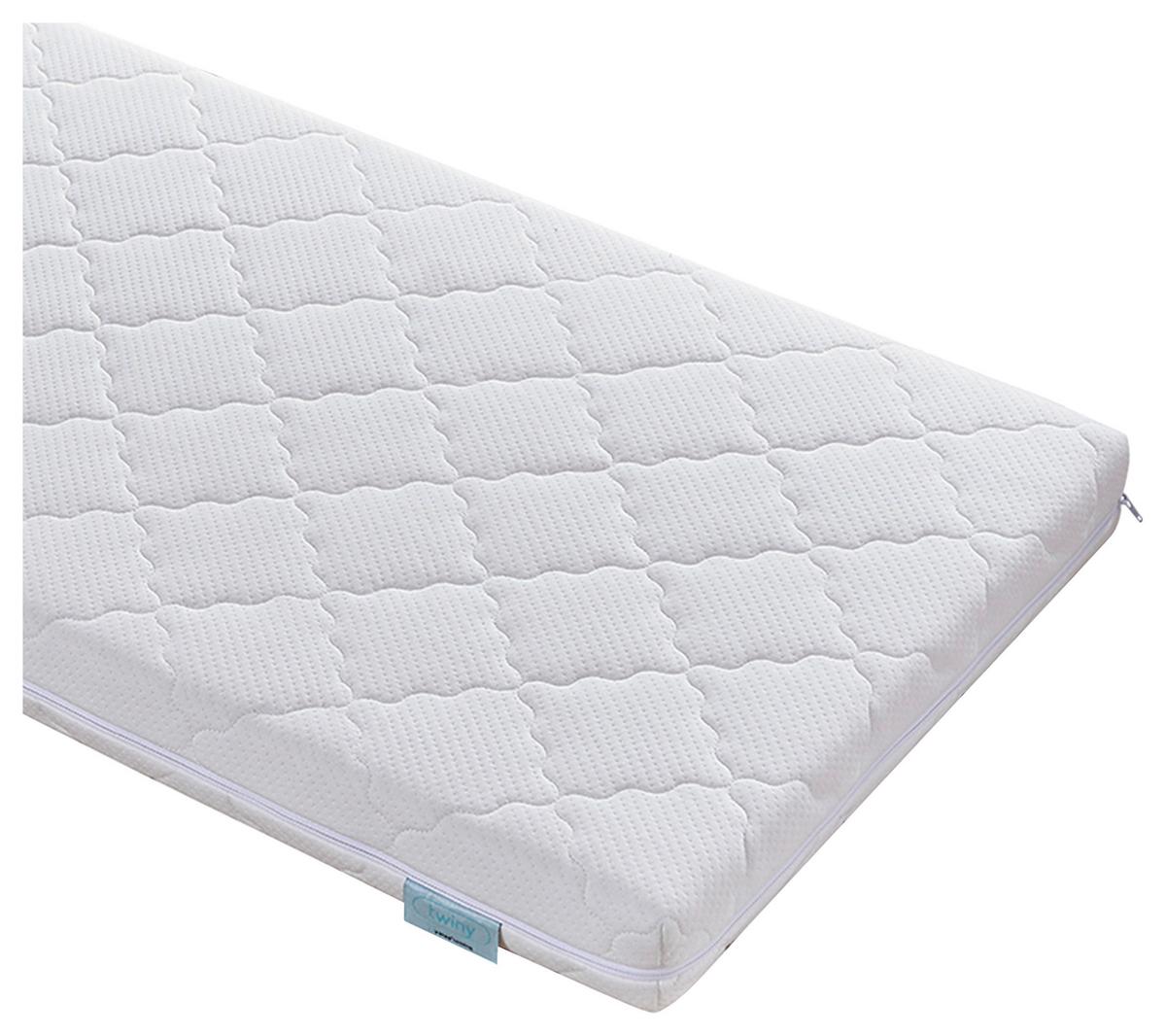 Babymatratze Twiny ca. 60x120 cm Weiß - Weiß, Basics, Textil (60/120cm) - Yatas