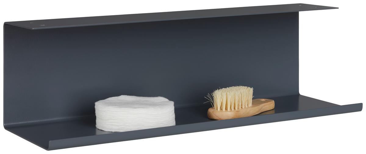 Polica Lynn -Exklusiv-, Temno Siva, 40 Cm - Moderno, kovina (40/12/13cm) - Premium Living