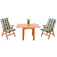 Set Za Balkon Maracaibo, Masivno - zelena/rjava, Konvencionalno, tekstil/les - Gardenson
