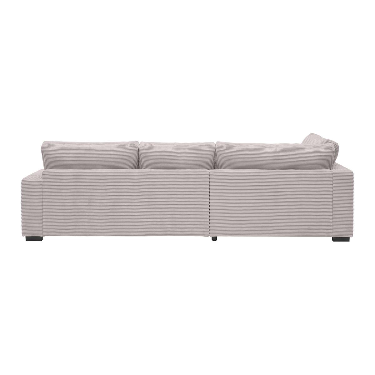 Ecksofa Pedro Rosa - Schwarz/Rosa, MODERN, Kunststoff/Textil (190/300cm) - Mömax