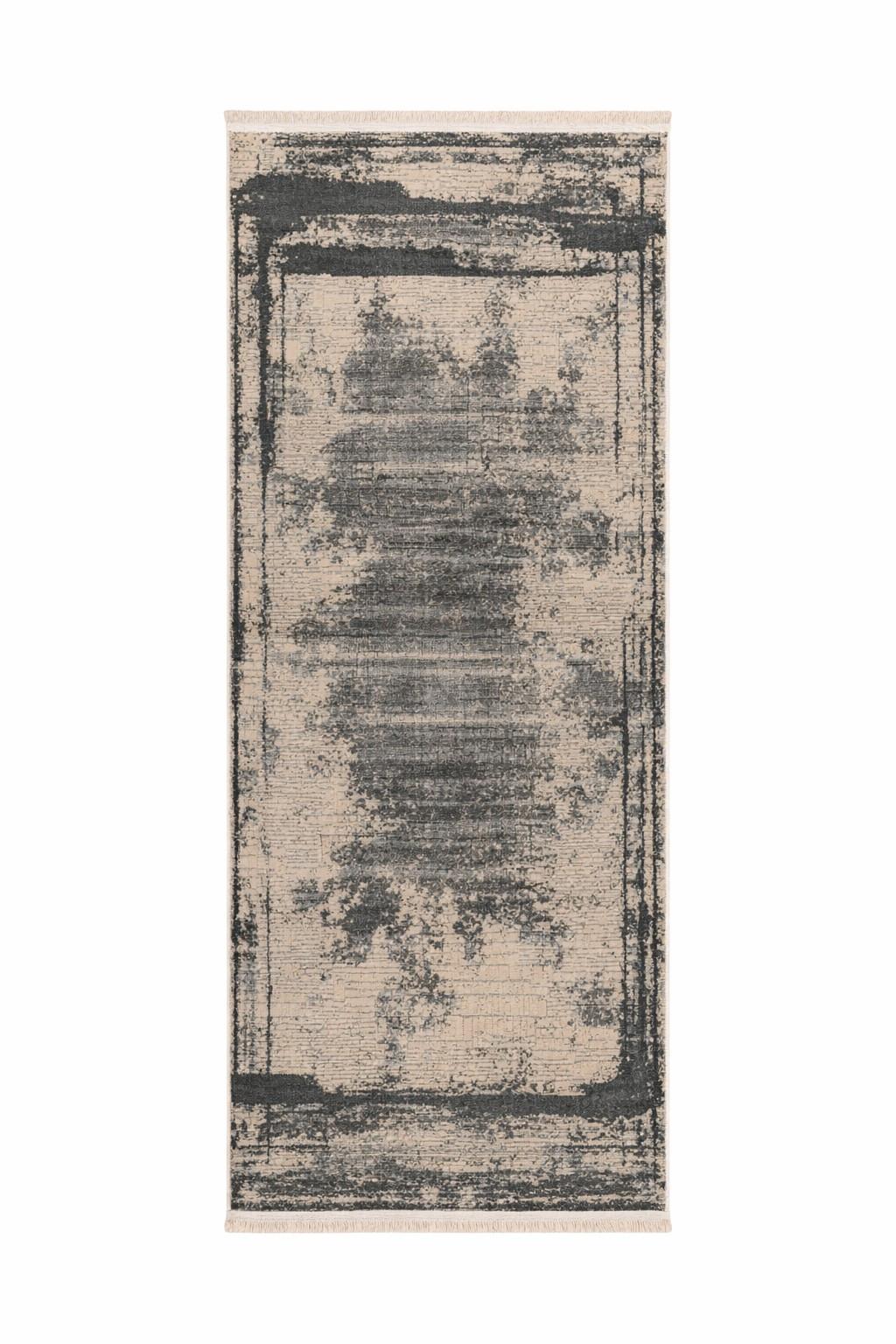Vintage-teppich Adela 225 Grau 80x150 - Grau, Basics, Textil (80/150cm) - Kayoom