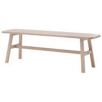 GARDEROBENBANK HÄLSÖ - Weiß, Design, Holz (140/45/35cm) - Livetastic
