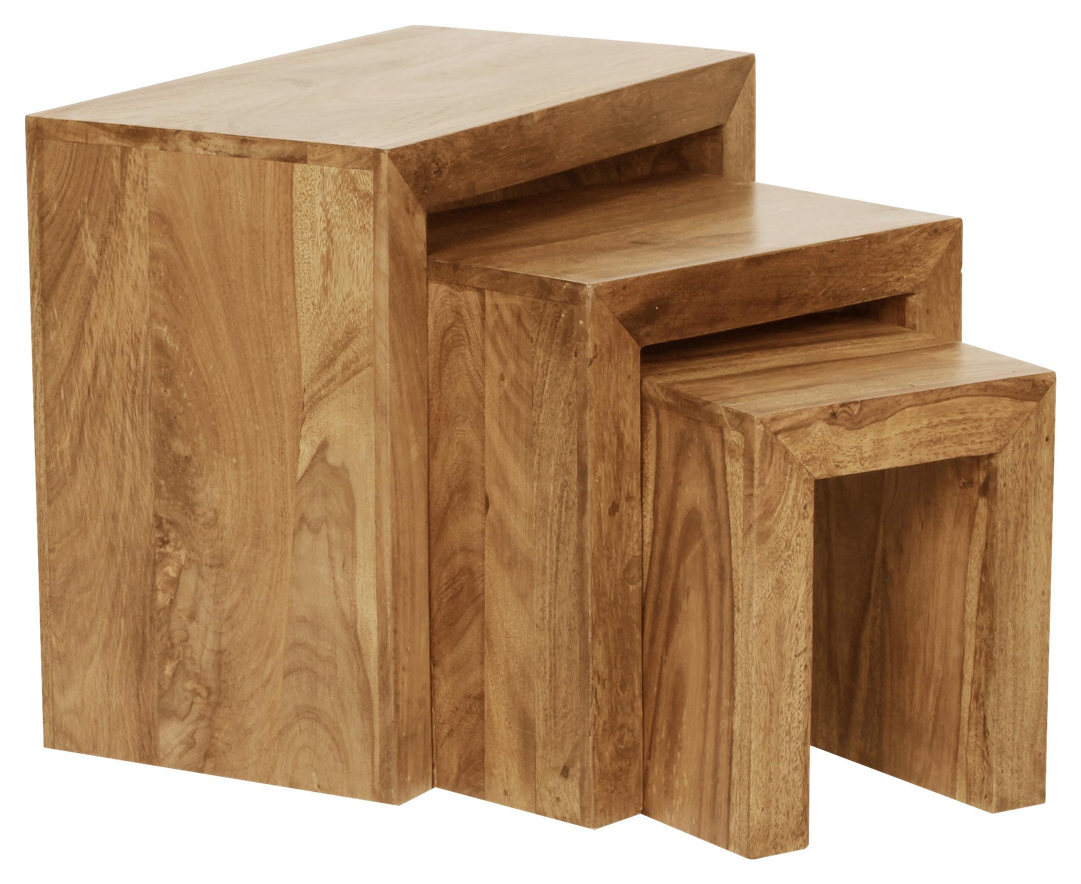 Set Miz Mumbai - barve akacije, Design, les (50/30/45cm) - MID.YOU