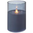 Windlicht Mira In Grau - gri, plastic/sticlă (10/15cm) - Modern Living Windlicht Mira In Grau - gri, plastic/sticlă (10/15cm) - Modern Living