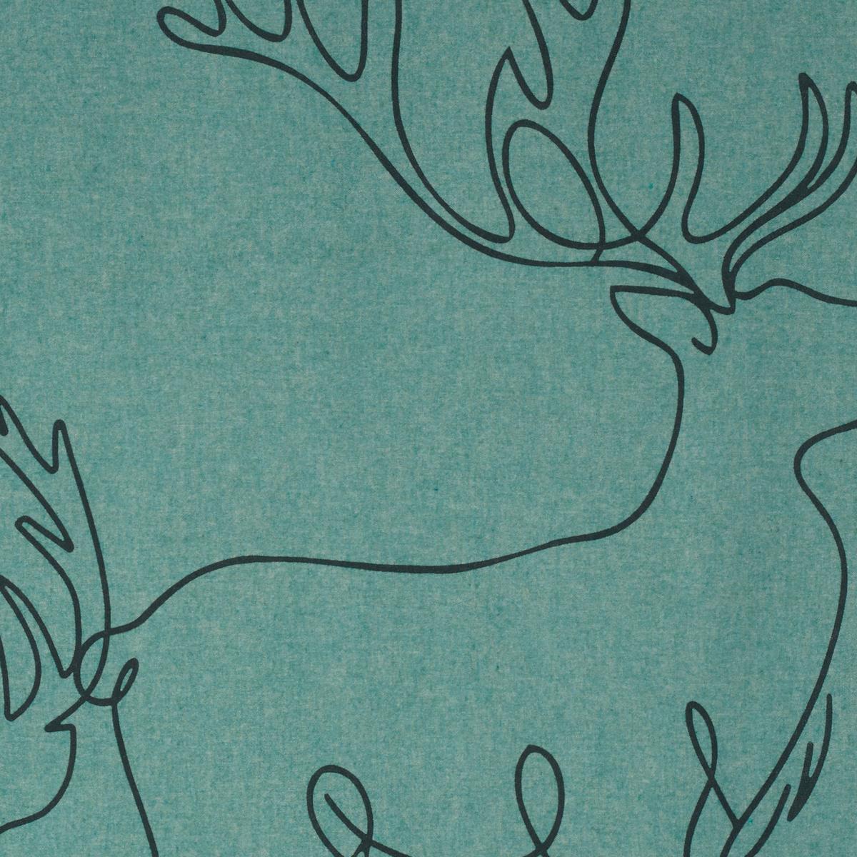 POŚCIEL MELANGE - ciemnozielony, Design, tkanina (135/200cm) - Novel