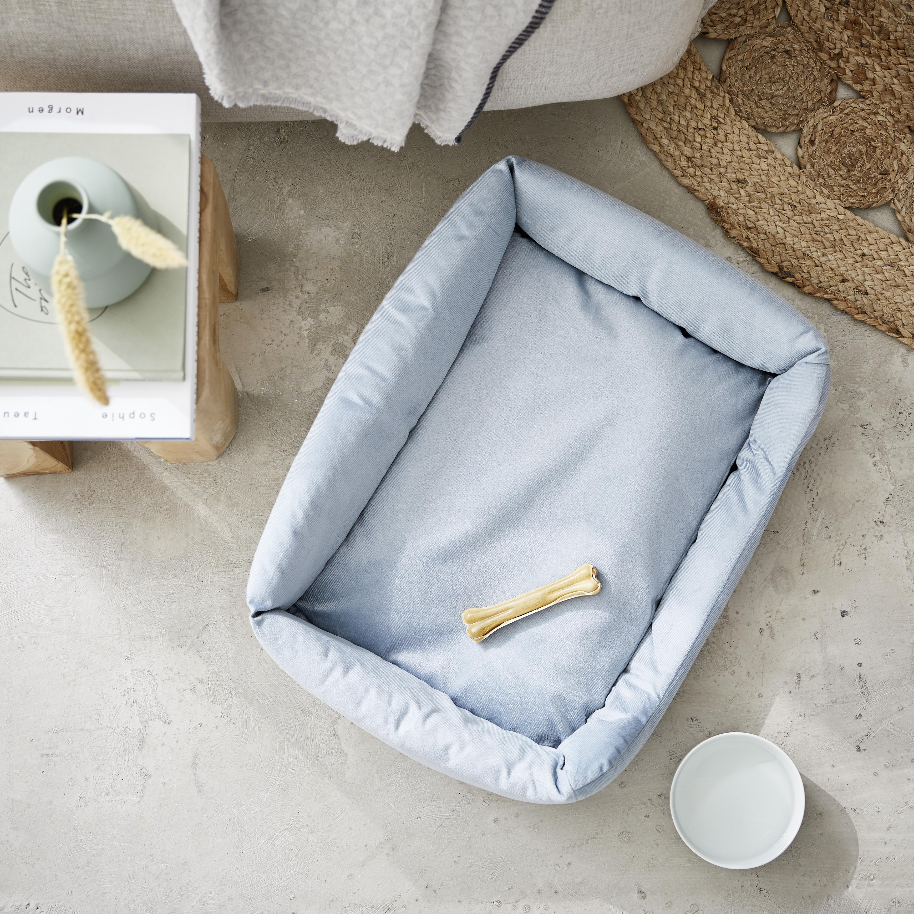 Haustierkissen Sunny ca. 55x40x16cm - Hellblau, KONVENTIONELL, Textil (55/40cm)