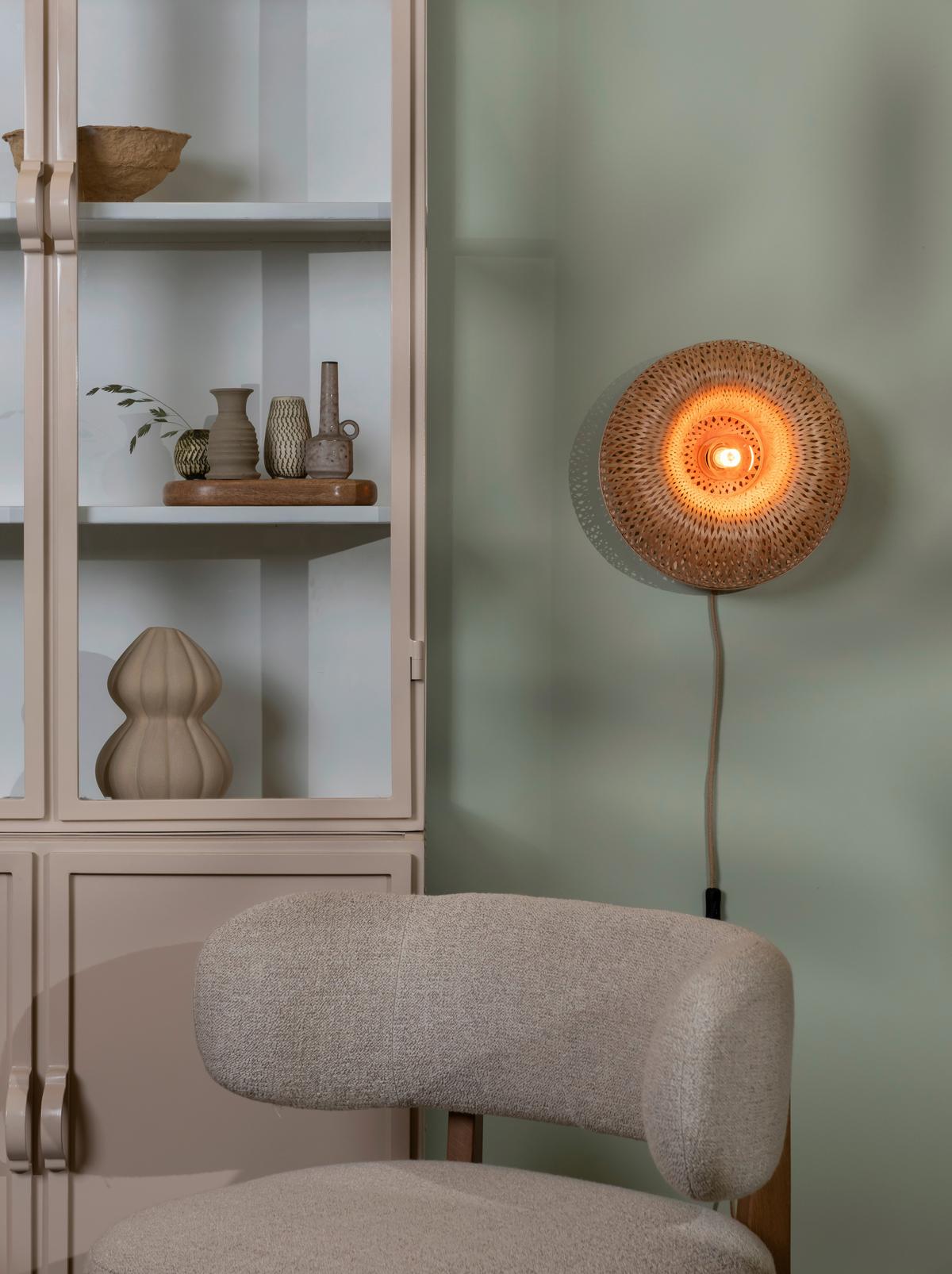 Stenska Svetilka Barbados, Bambus - naravne barve, Basics, naravni materiali (35/15cm) - Good & Mojo