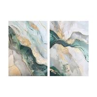 Bilderset CA Multicolor - Multicolor, Basics, Holz/Textil (50/70cm)