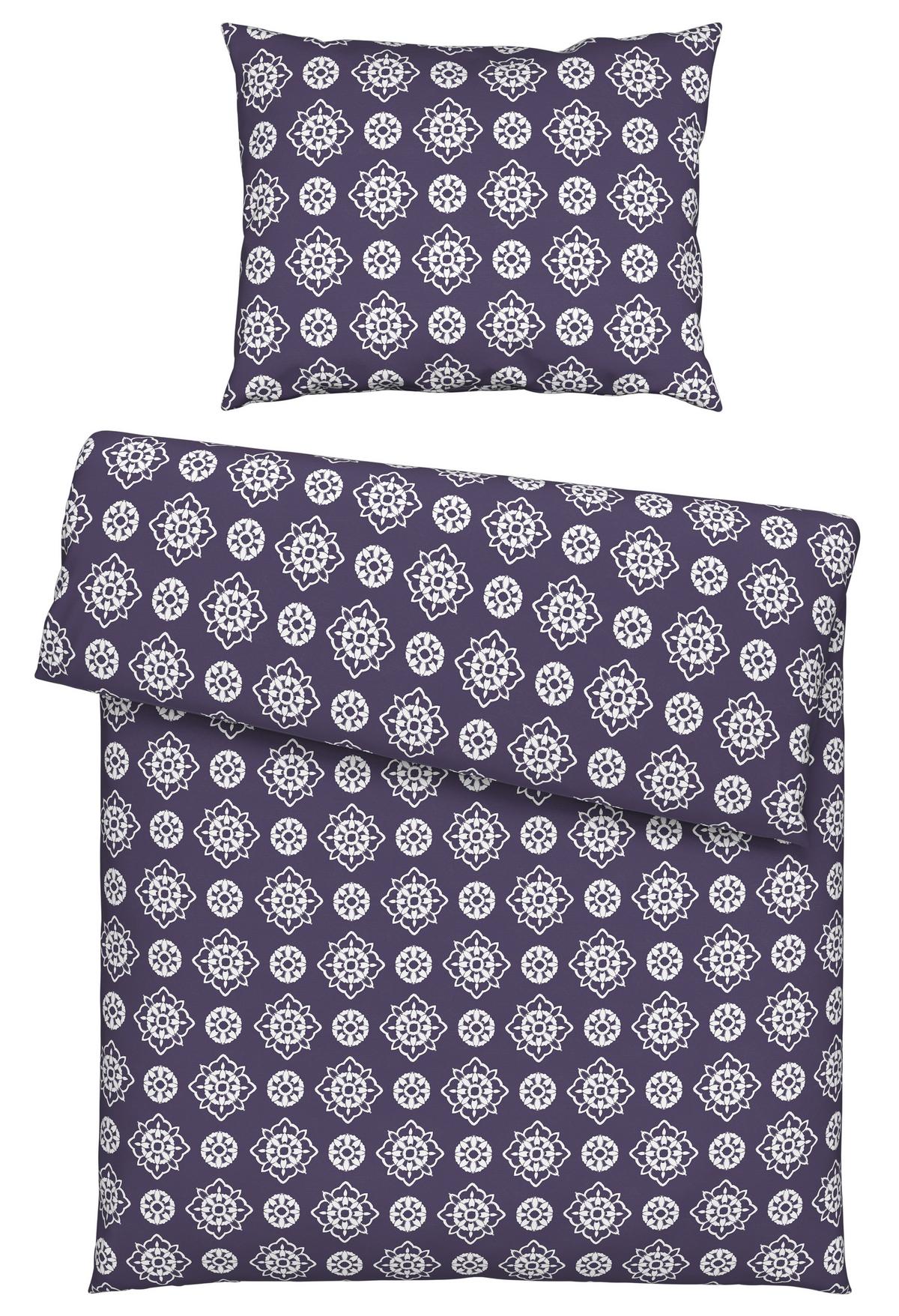 Bettwäsche Amba ca. 160x210 cm - Flieder/Rosa, Textil (160/210cm) - Modern Living