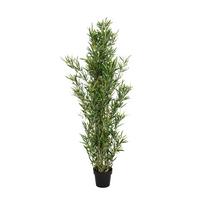 Umetna Rastlina Bambus - črna/zelena, Basics, umetna masa/tekstil (70/165/70cm) - MID.YOU