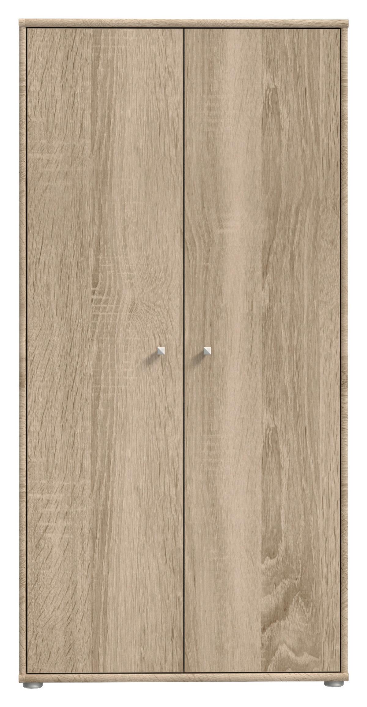 Omara S Klasičnimi Vrati Tempra 2, Barva Hrasta - barve hrasta/barve aluminija, Design, umetna masa/leseni material (73,7/149,5/34,8cm)