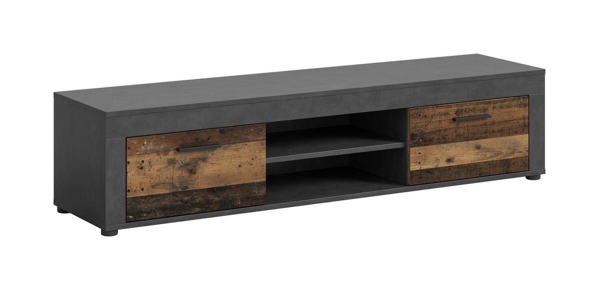 Tv Komoda Jam - prirodne boje/crna, Design, drvni materijal/plastika (160/37/40cm) - Modern Living