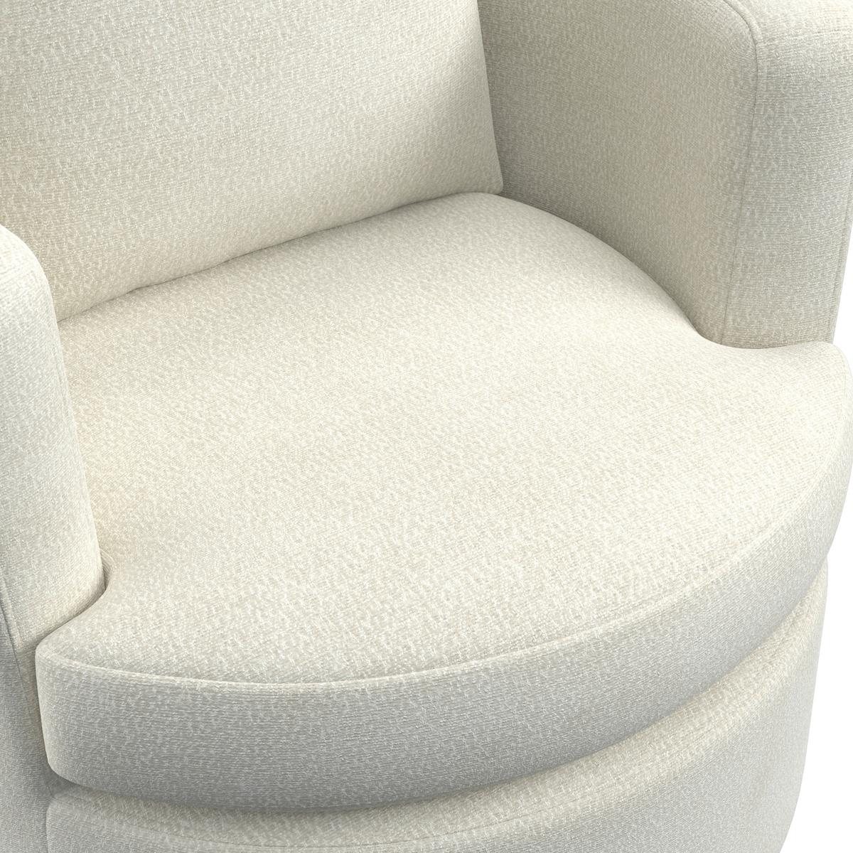 Sessel Marieta Chenille Weiß - Schwarz/Weiß, MODERN, Holz/Textil (76/84/78cm)