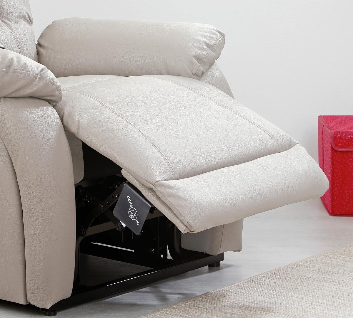 Tv Fotelj Mario, Relax Funkcija, Siva - siva/črna, Konvencionalno, kovina/umetna masa (89/107-79/94-165cm) - James Wood