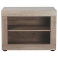 Sitzbank in Eichefarben - Eichefarben/Schwarz, MODERN, Kunststoff (65/49/36cm) - Mömax modern living Sitzbank in Eichefarben - Eichefarben/Schwarz, MODERN, Kunststoff (65/49/36cm) - Mömax modern living
