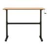 SKRIVBORD CARMELO I - svart/ekfärgad, Modern, metall/trämaterial (140/70-117/60cm) - Mömax