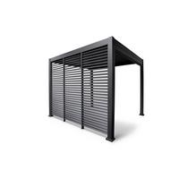 Pavillon-Seitenteil Deluxe ca. 113x240 cm Anthrazit - Anthrazit, MODERN, Metall (113,3/240/10cm) - Gardenson