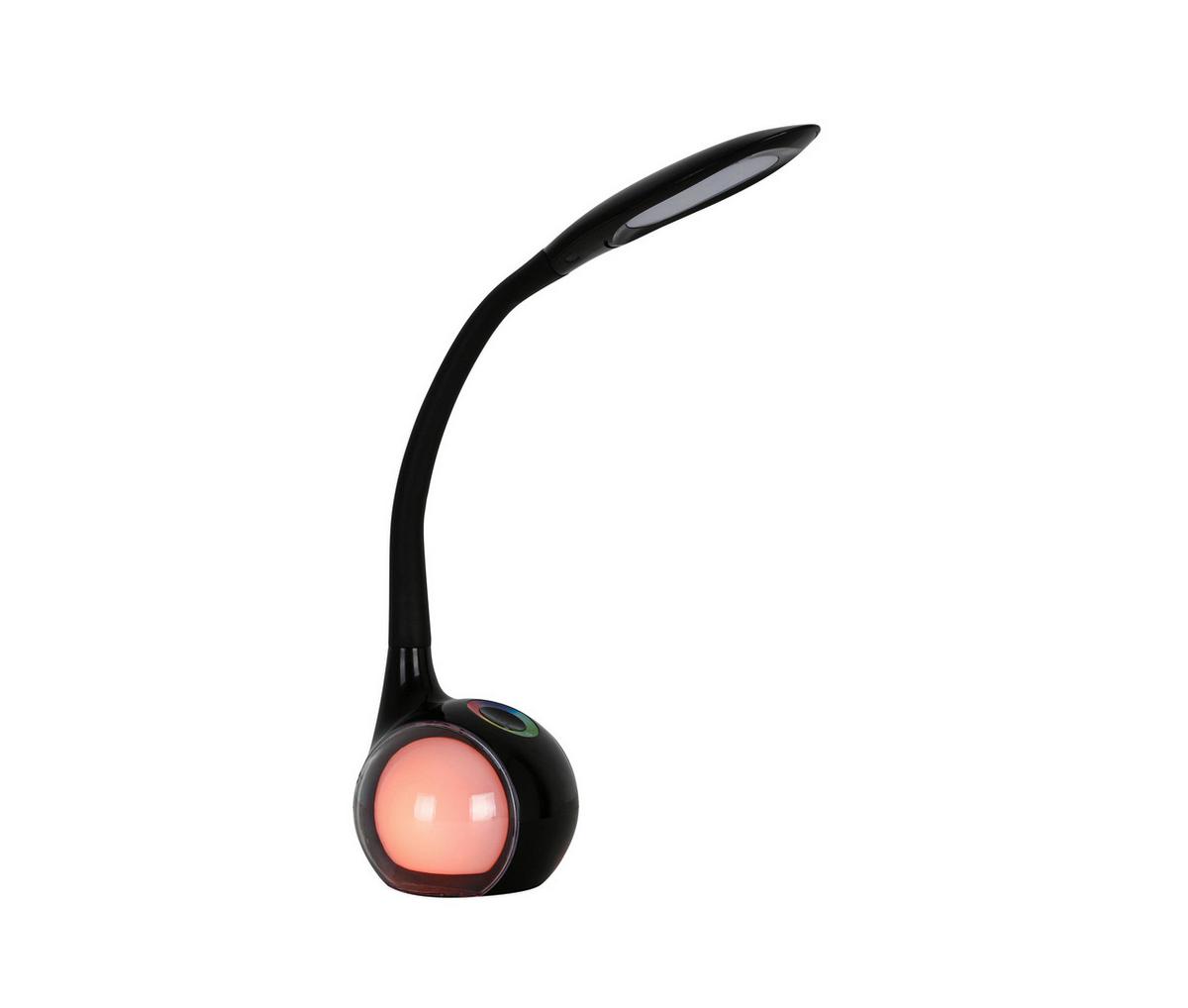 Lampă de birou cu LED Nihat - negru/transparent, Modern, plastic/metal (max 30/13,5/max 53cm) - Mömax
