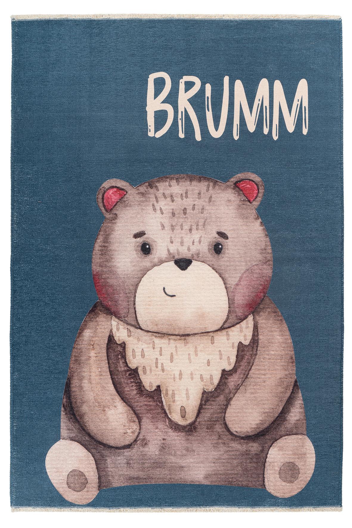 KINDERTEPPICH MY GRETA - Braun/Dunkelblau, Trend, Textil (115/170cm) - Ben'n'jen