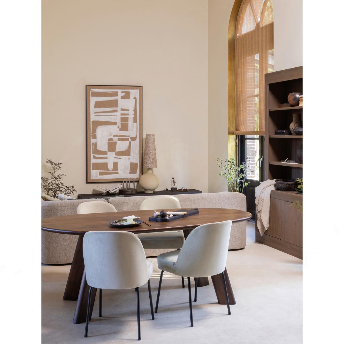 Esstisch Roundly Holz - Walnussfarben, MODERN, Holz (200/100/76cm) - Livetastic