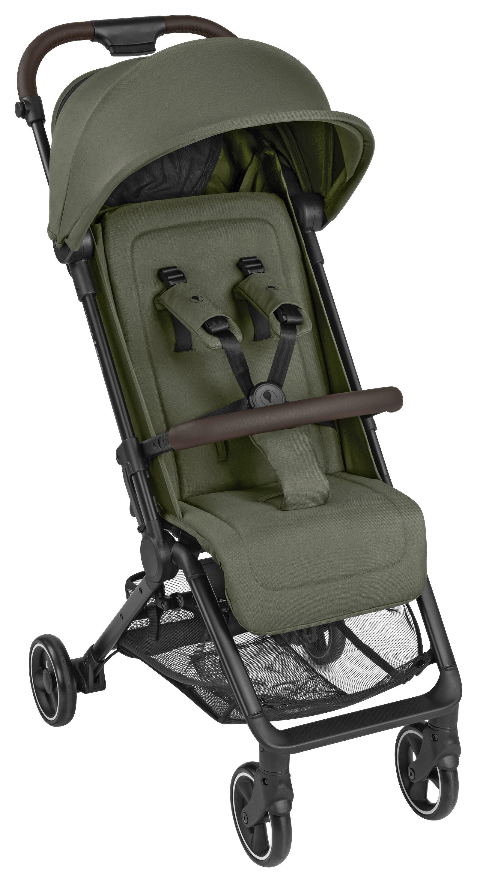 WÓZEK SPACEROWY PING 3 TRAVEL - czarny/ciemnozielony, Basics, metal (51/107/81cm) - ABC Design