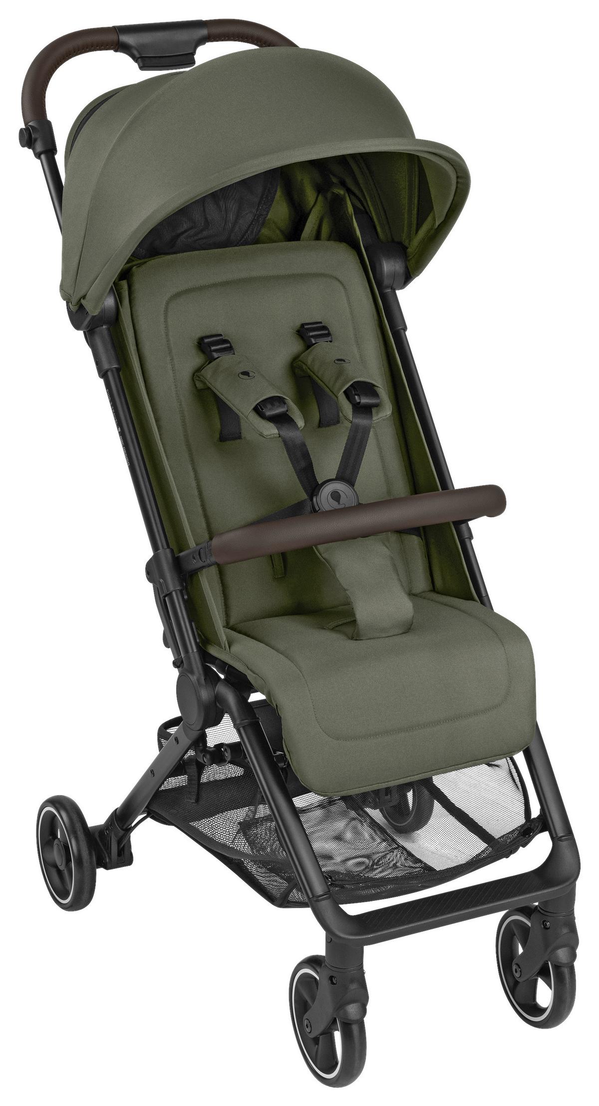 WÓZEK SPACEROWY PING 3 TRAVEL - czarny/ciemnozielony, Basics, metal (51/107/81cm) - ABC Design