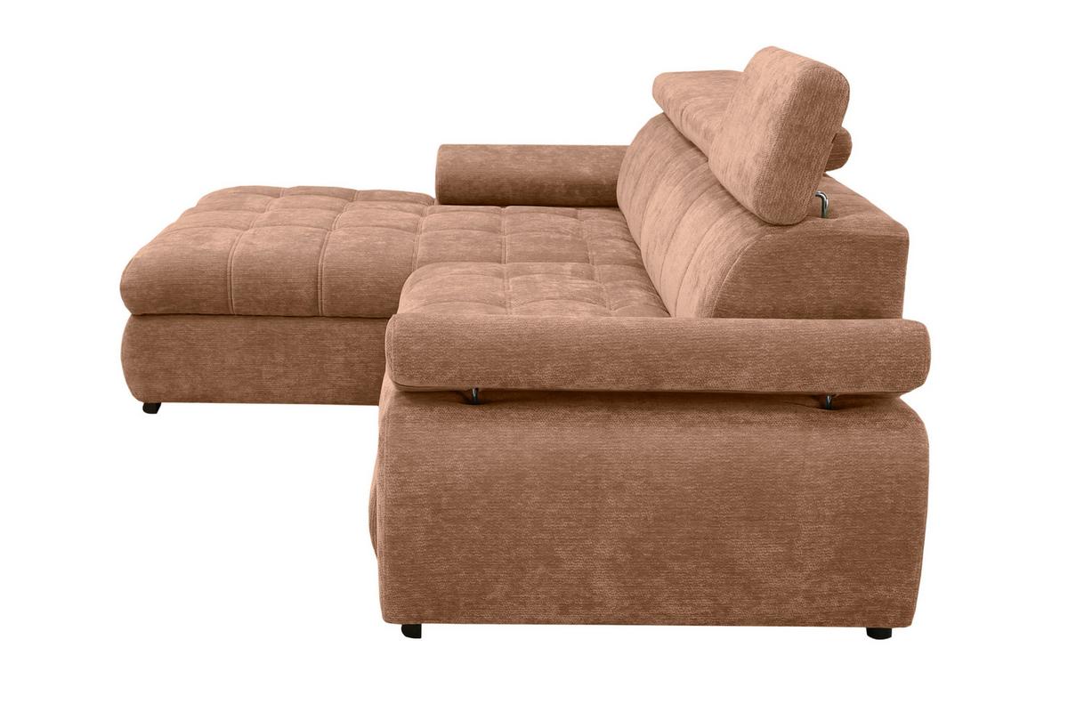 Coltar VEGAS - teracotă, Design, lemn/textil (173/294cm) - Modern Living