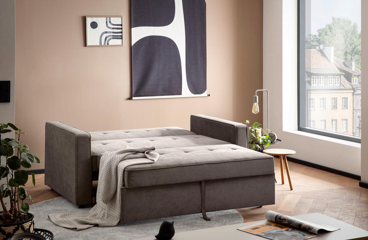 Sofa Na Razvlačenje Haze - siva, Trend (162/90/89cm) - Modern Living