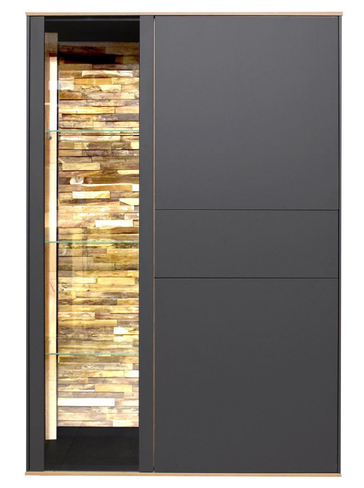 Comodă înaltă COMO - stejar Artisan/antracit, Modern, material pe bază de lemn (101/147/42cm) - Premium Living