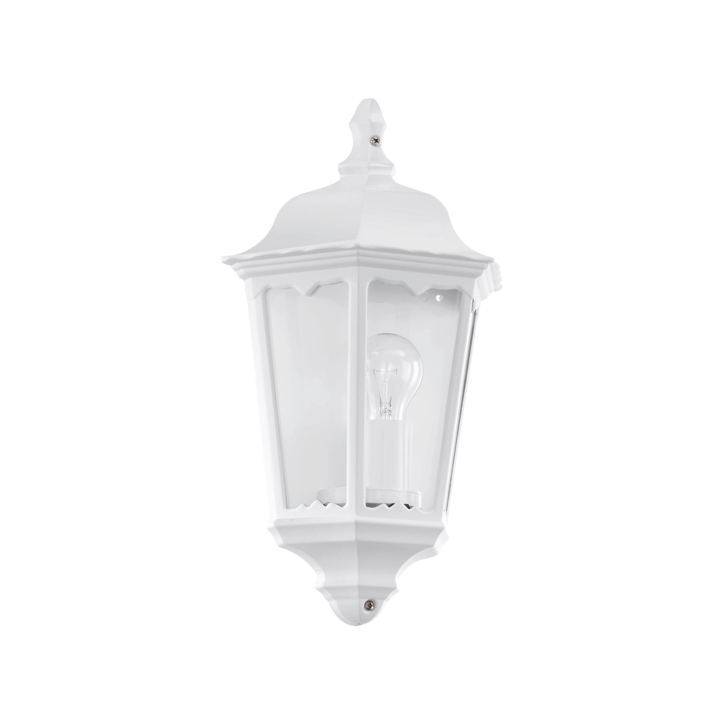 Led-wandleuchte Navedo Weiss - Klar/Weiss, Basics, Glas/Metall (29cm) - Eglo