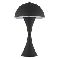 TISCHLEUCHTE 21028S - Schwarz, Design, Kunststoff/Metall (20/36,1cm) - Globo
