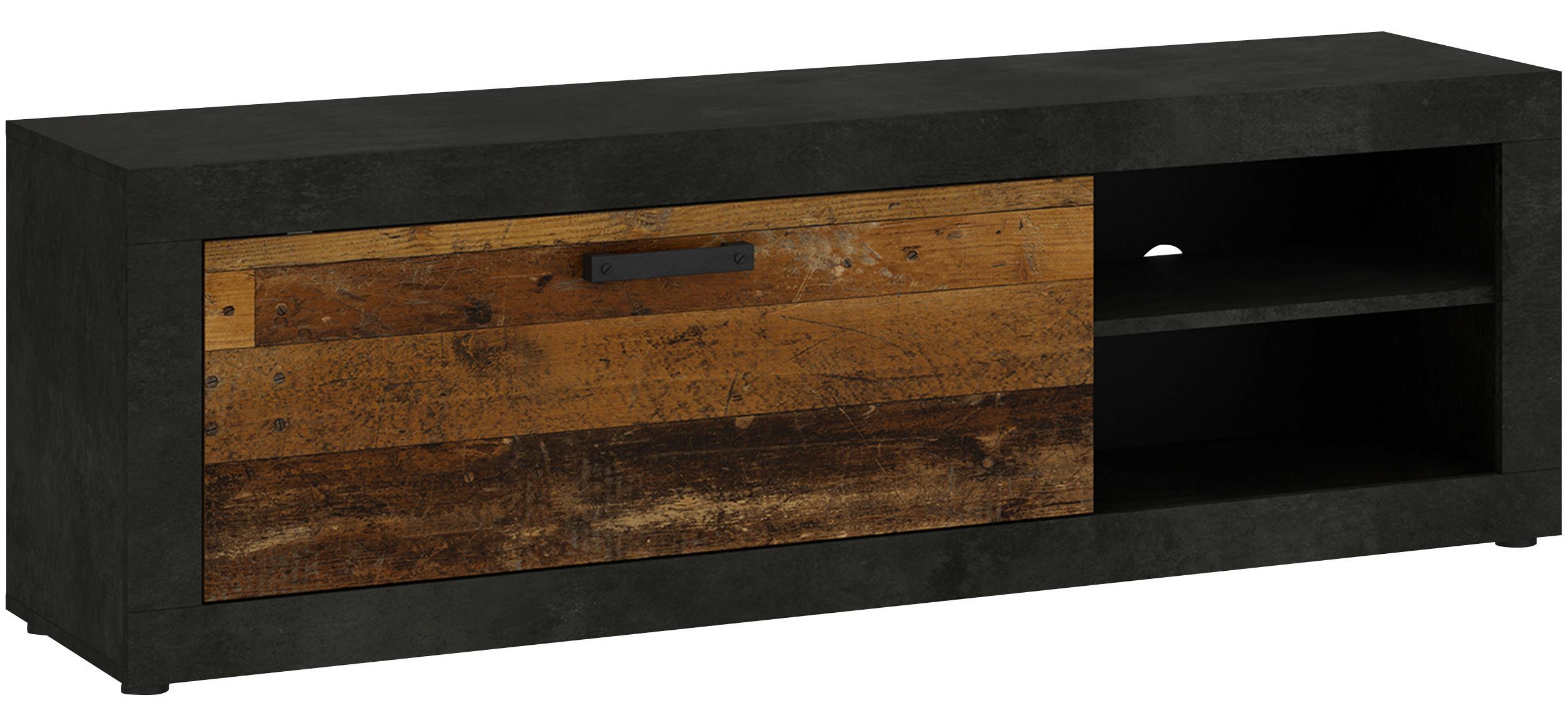 Comodă TV KASSEL - culoare lemn stejar, Romantik / Landhaus, material pe bază de lemn (150/49,5/42cm) - Modern Living