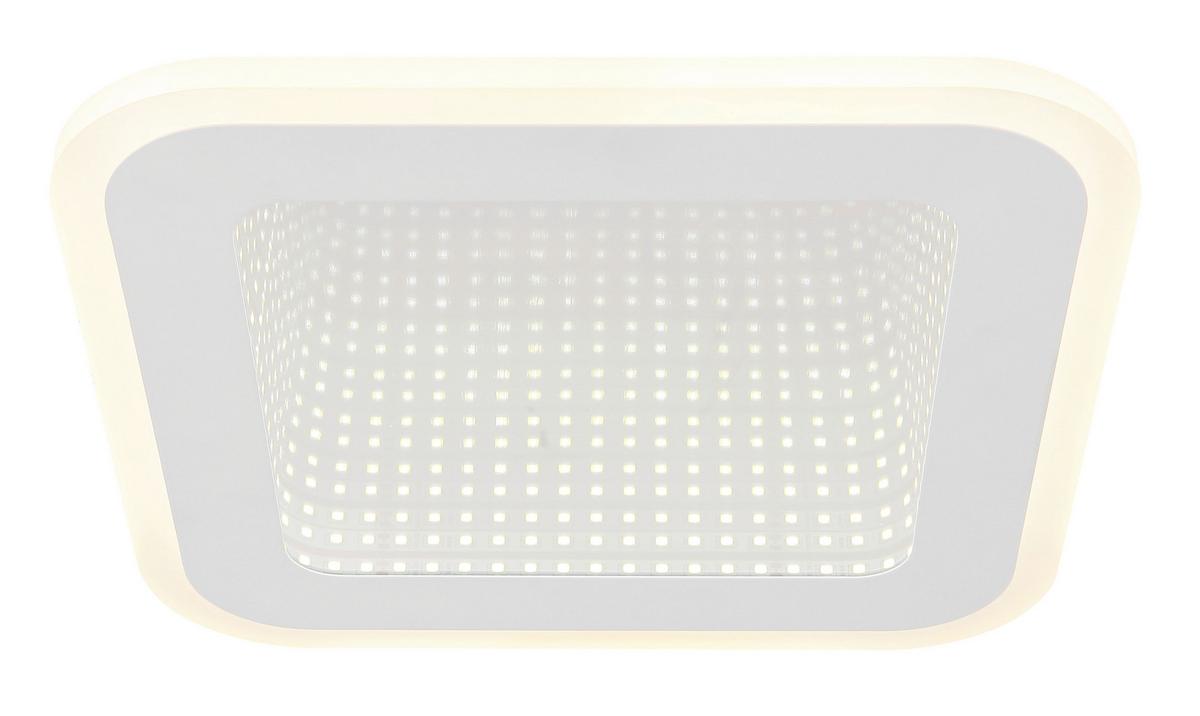 LED-Deckenleuchte Lamela Opal/Weiß max. 12 Watt - Opal/Weiß, Design, Kunststoff/Metall (23/23/4cm) - Globo