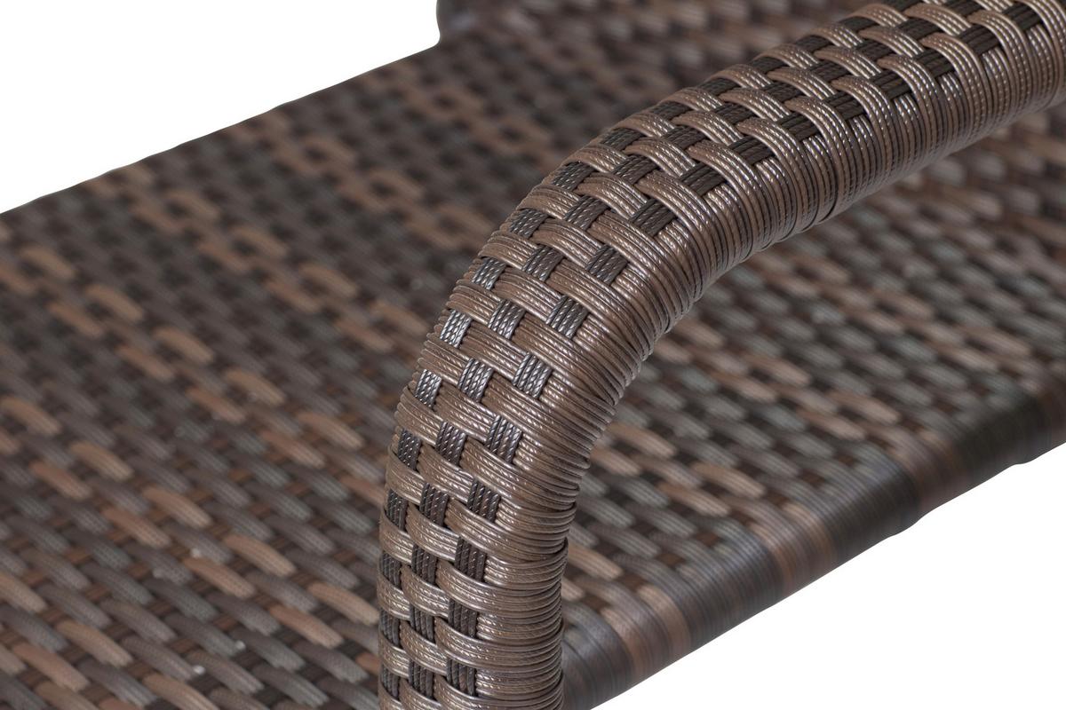 Stapelsessel Braun wetterfest - Braun, MODERN, Kunststoff/Metall (56/83/60cm) - Siena Garden