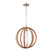 Viseća Svjetiljka  Allier Fe-Allier-P-S-Lw - boje hrasta, Natur, staklo/drvo (52.1/71.8cm) - Elstead Lighting