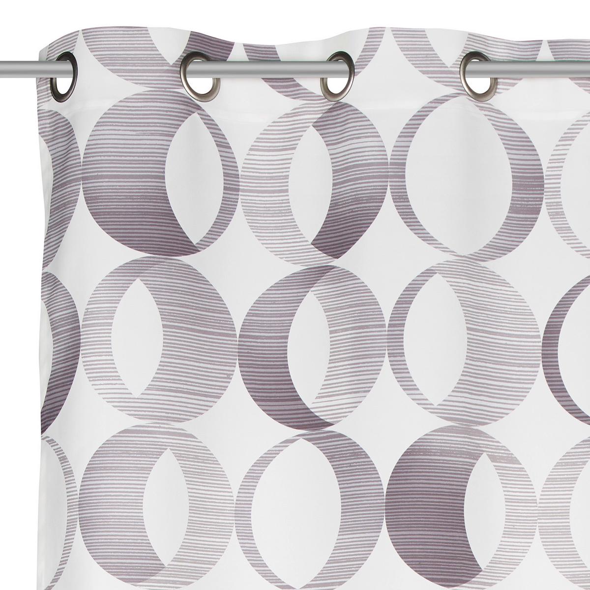 ZASŁONA NA PRZELOTKACH BELLINA - kolor srebrny, Lifestyle, tkanina (140/255cm) - Novel