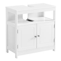 WASCHBECKENUNTERSCHRANK WASHBASIN CABINET - Weiß, MODERN, Holzwerkstoff/Metall (60/60/30cm) - MID.YOU