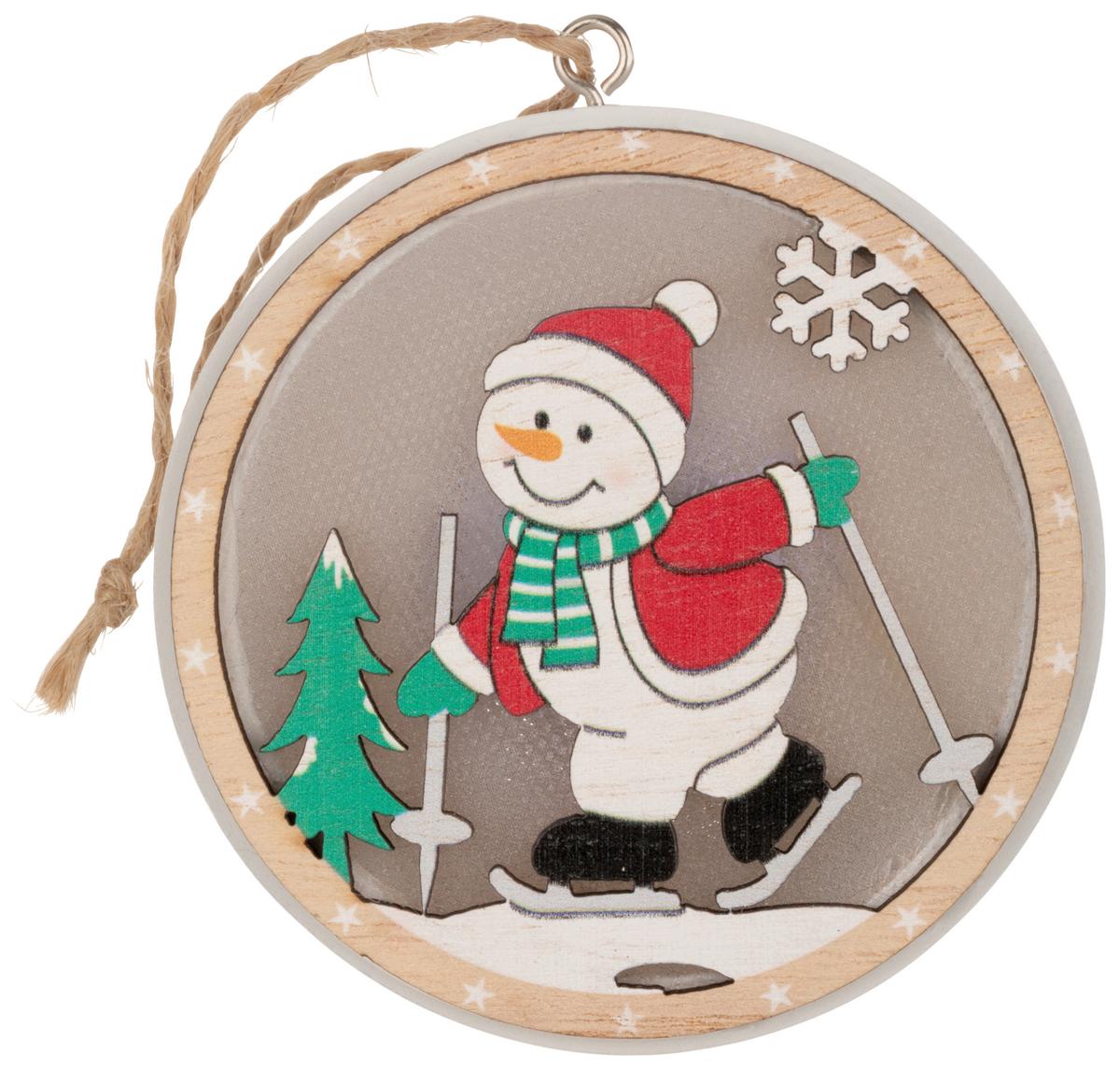 Led Díszlámpa Tio - fekete/piros, Konventionell, műanyag/fa (7,5/1,8cm) - Modern Living