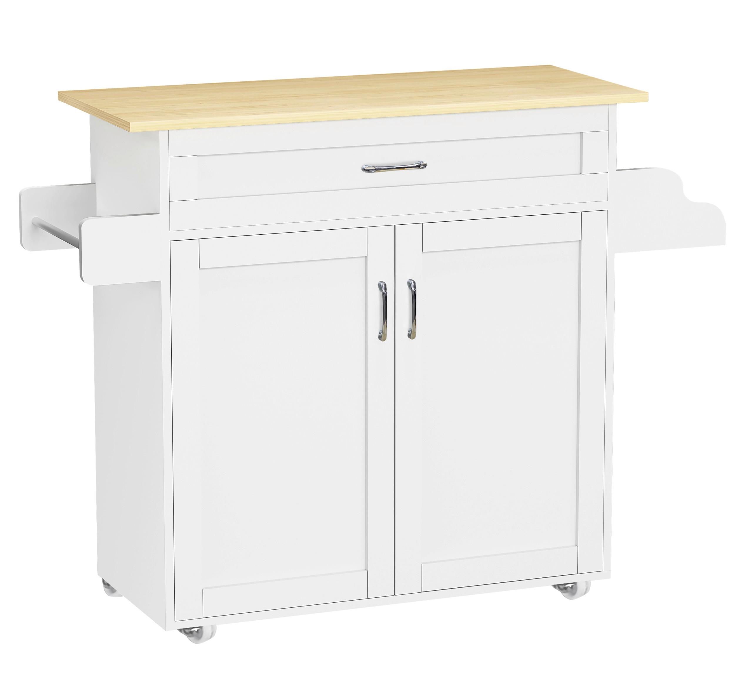 Servierwagen Pastano ca. 114x89 cm Weiß/Eiche - Honigeiche/Silberfarben, Basics, Holzwerkstoff/Kunststoff (114/89/39cm) - MID.YOU