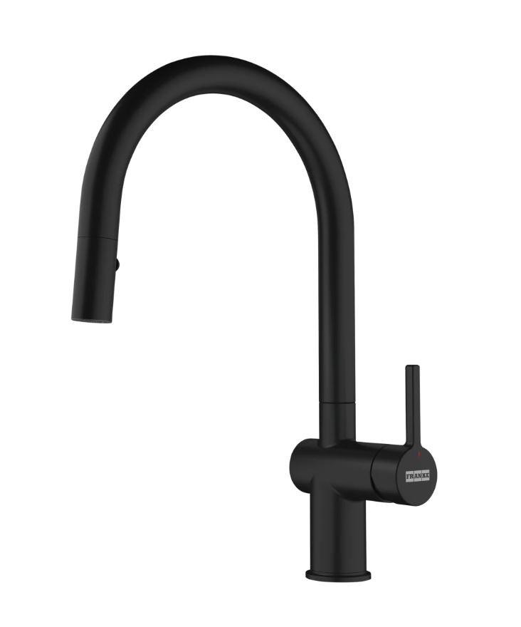 Küchenarmatur Active J, in Schwarz - Schwarz, Trend, Metall (38,8cm) - Franke