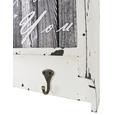 Wandgarderobe in Weiß/Anthrazit - Anthrazit/Weiß, LIFESTYLE, Holzwerkstoff (76/40/15cm) - MÖMAX modern living