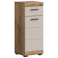 Midischrank Scout ca. 37x88x31 cm Kaschmir - Kaschmir/Schwarz, MODERN, Holzwerkstoff/Kunststoff (37/88/31cm) - MID.YOU