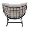 FAUTEUIL À BASCULE CLOUD - noir/crème, MODERN, métal/textile (96/88/103cm) - Mömax