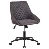 Vrtljivi Stol Kayne, Antracit - črna/antracit, Konvencionalno, kovina/tekstil (60/84/64,5cm) - MID.YOU